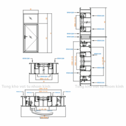 CỬA SỔ MỞ NGOÀI HỆ 55 CÓ FIX (NỐI KHUNG)(1)
