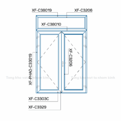 HỆ CỬA ĐI & CỬA SỔ MỞ QUAY XTDA 1000